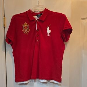 Classic Ralph Lauren Sport Red Polo Shirt